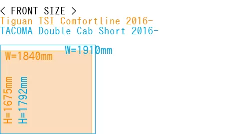 #Tiguan TSI Comfortline 2016- + TACOMA Double Cab Short 2016-